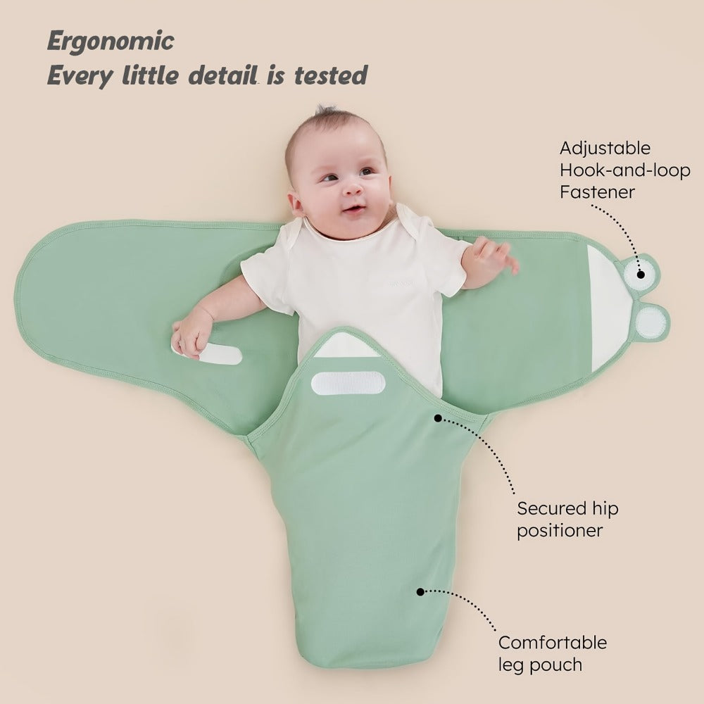 3-Pack Newborn Swaddling Blankets - Womb-Like Wrap Design