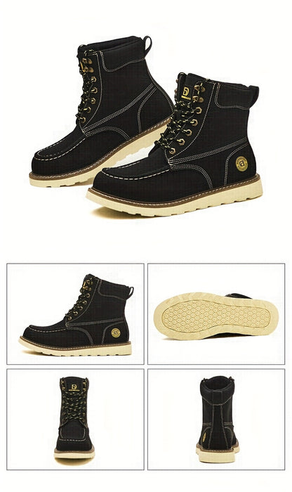 Men's Work Shoes, All-Season Labor Protection Shoes, Work Boots, Comfortable Fabric Insoles, Casual Outdoor Sneakers, Construction Boots