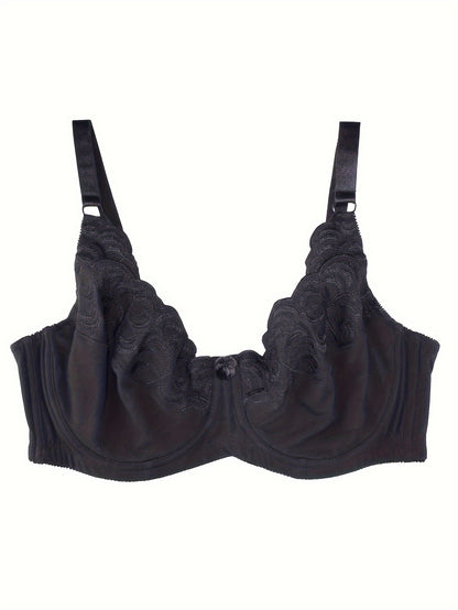 Plus Size Bra Unlined Minimizer Women Underwear Underwire Sexy Big Size 36-46C-F