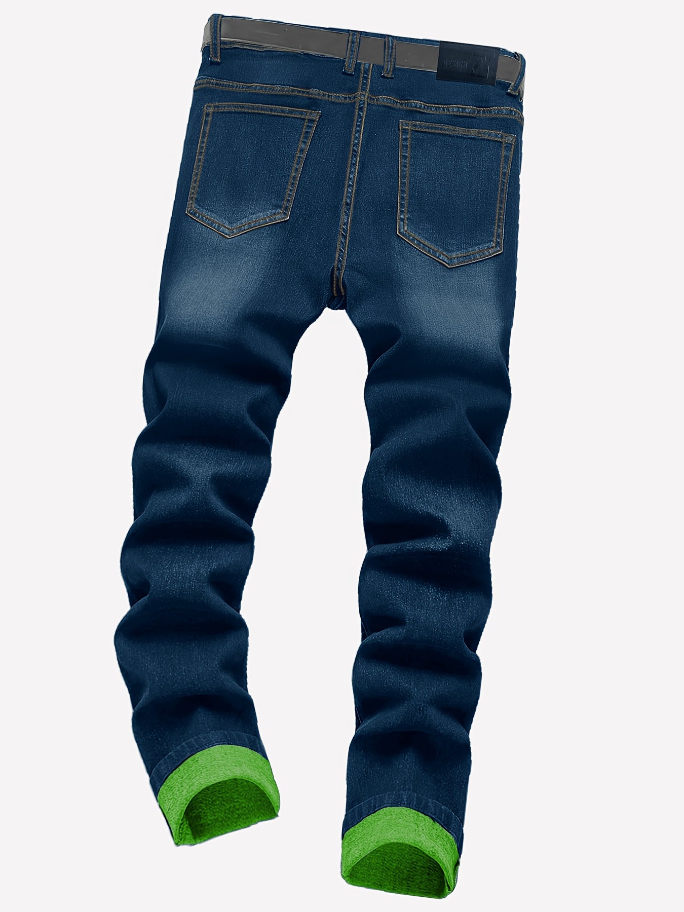 2pcs Men's Slim Fit Distressed Ripped Jeans | Classic Stretch Denim Pants, Trendy Casual Versatile Outfits