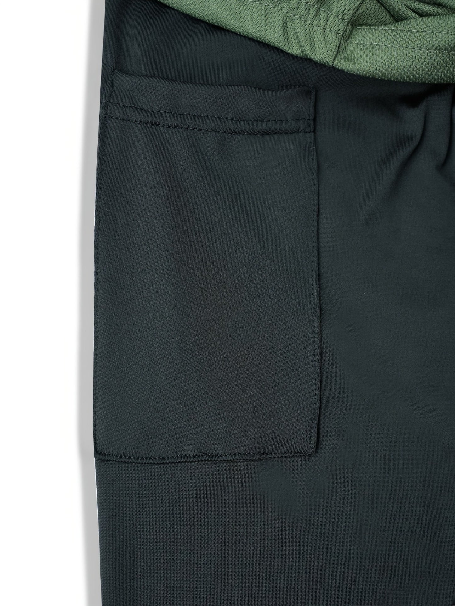 5pcs High Stretch Sports Shorts 5pcs Men'S 2-in-1 Double Layer Shorts With Inner Pocket, High Stretch Sports Shorts For Summer Gym Workout Training