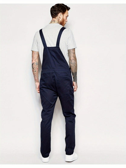 Men's Denim Overalls - Pocket Detail 500005