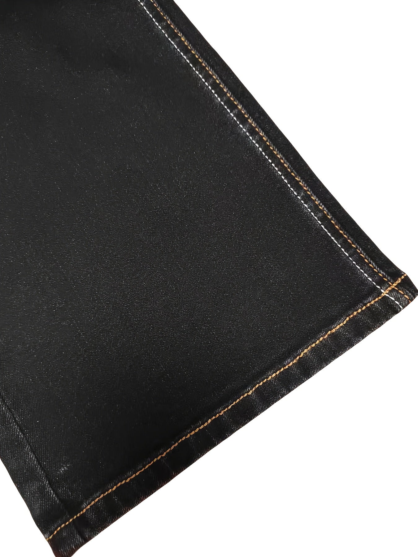 Women's Vintage Embroidered Geometric Detail Mid-Rise Stretch Flared Jeans - High Elasticity Machine-Washable Denim Pants for All-Season Comfort