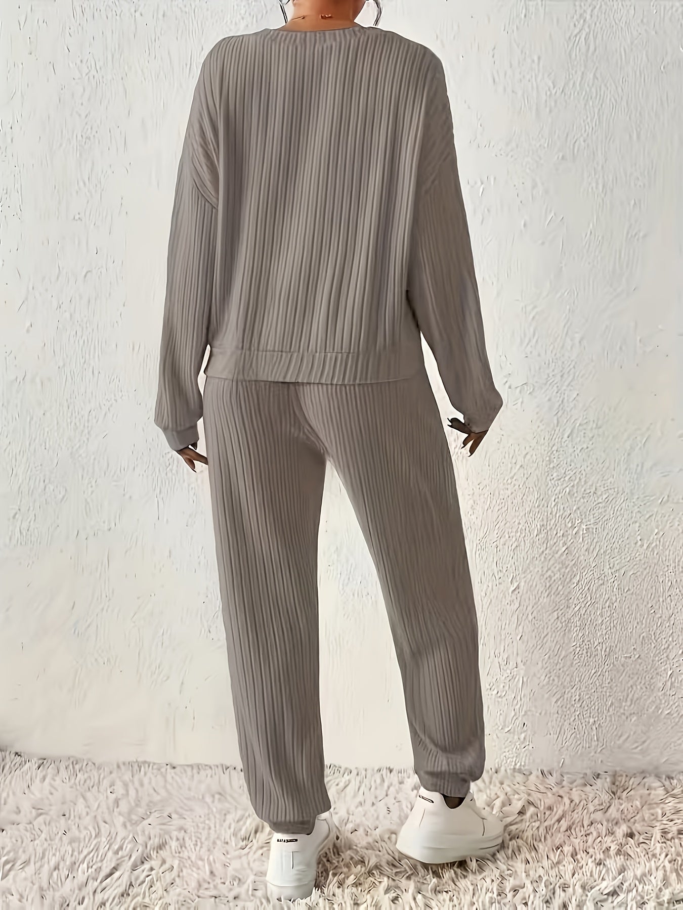 Women'S Loungewear Set, Top with Long Pants. Women'S Apparel, Women'S Summer Clothing, Women'S Summer Outfits, Women'S Popular Outfits, Women'S Set, Women'S Two-Piece Outside Twopiece Set Women'S Autumn Two-Piece Set Women'S Clothing