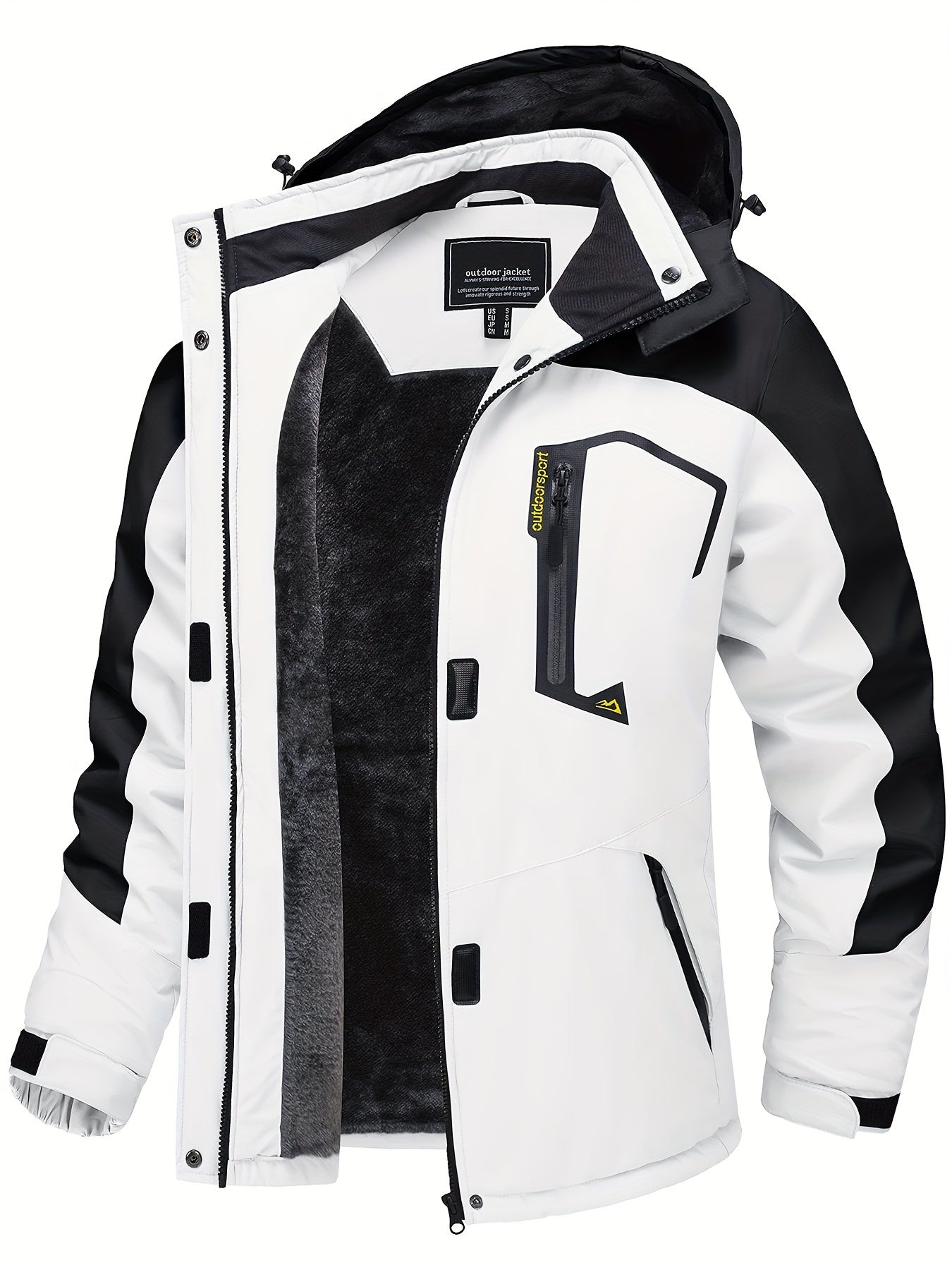 Women's Winter Ski Jacket - High Quality Soft-shell Hooded Jacket Windproof Detachable Hood Multi-pockets Warm Thickened Fleece Lined - Winter Outdoor Snow Sports Skiing Snowboarding Hiking Camping Daily Casual Wear Work Wear Rain Windbreaker