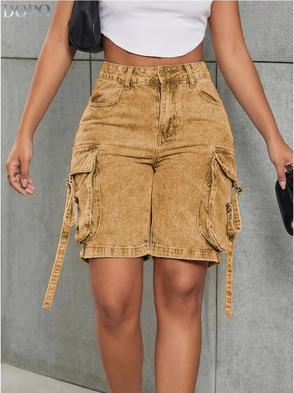 Yellowish-brown Denim High-Waist Jeans - product view 13