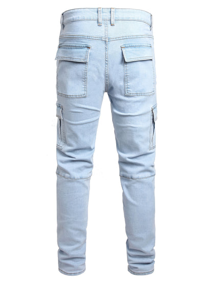 Men'S Slim Fit Jeans Stretch Ripped Skinny Jeans for Men, Fashion Straight Leg Comfort Flex Waist Casual Pants, Pants for Men, Pantalones Para Hombr, Mens Sweatpants
