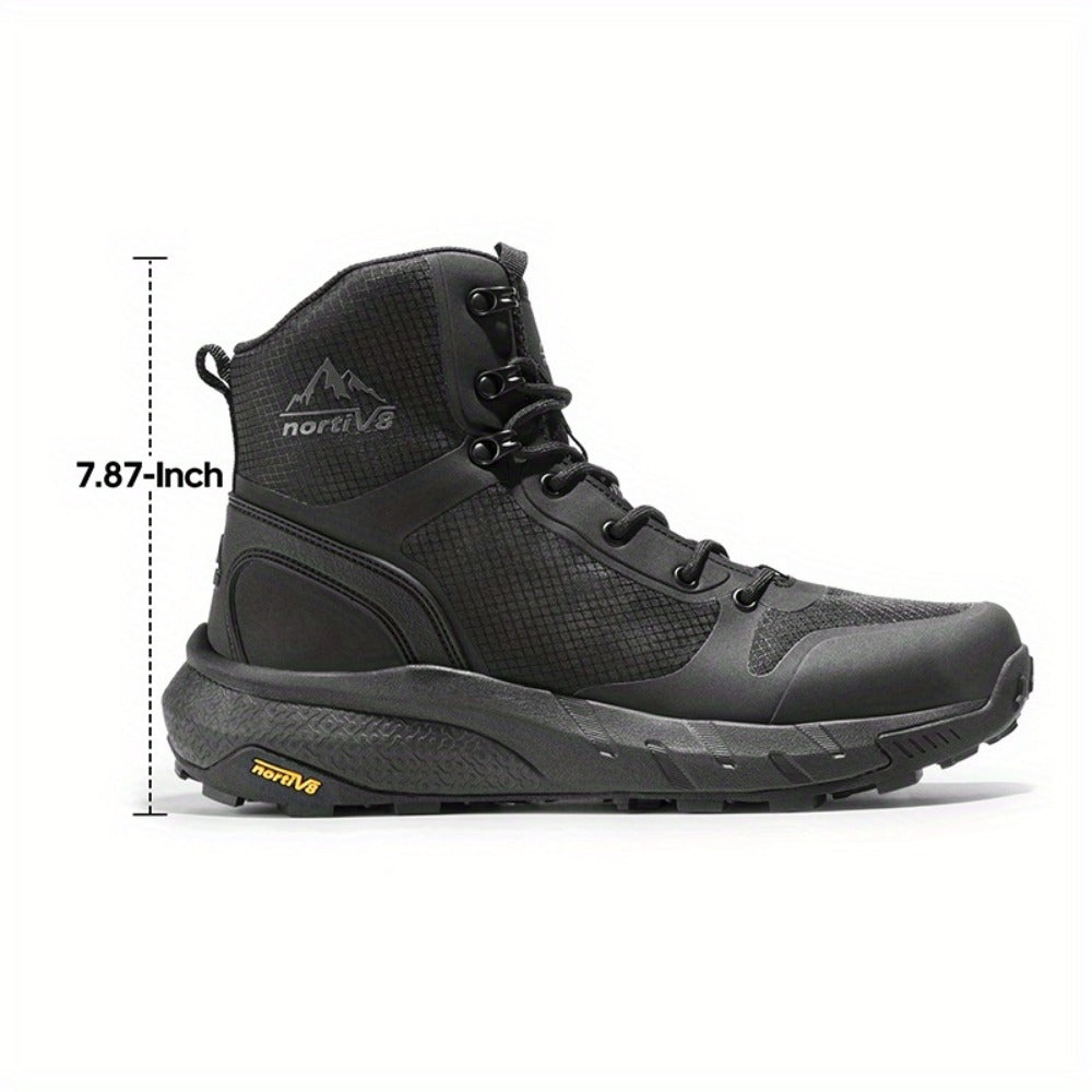 Men's Side-Zip Tactical Boots - Canvas Upper and EVA Insole