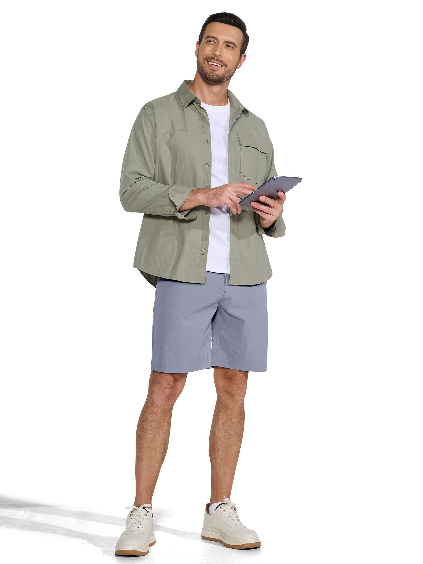 Men's Golf Shorts 9" Hiking Work Sports Casual Stretch Quick Dry High Quality Lightweight Work Shorts with 5 Pockets Quick Dry, Stretchy Comfort for Hiking & Leisur