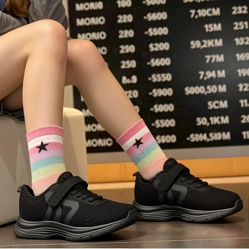 Boys Girls Sneakers Kids Lightweight Breathable Strap Athletic Running Shoes for Toddler/Little Kid/Big Kid