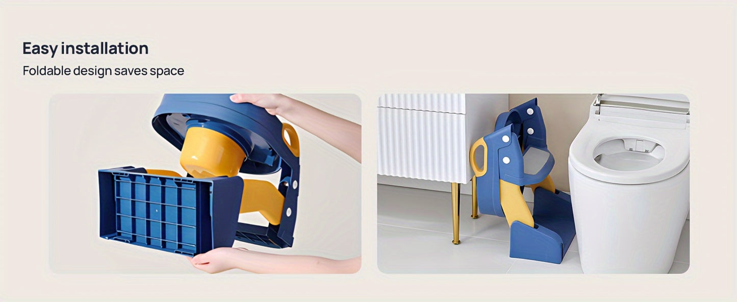 Potty Training Seat - Foldable Adjustable Toilet Step