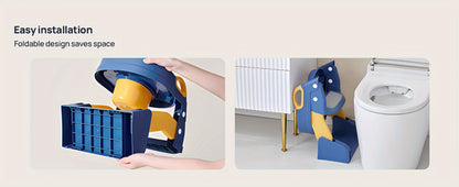 Potty Training Seat - Foldable Adjustable Toilet Step