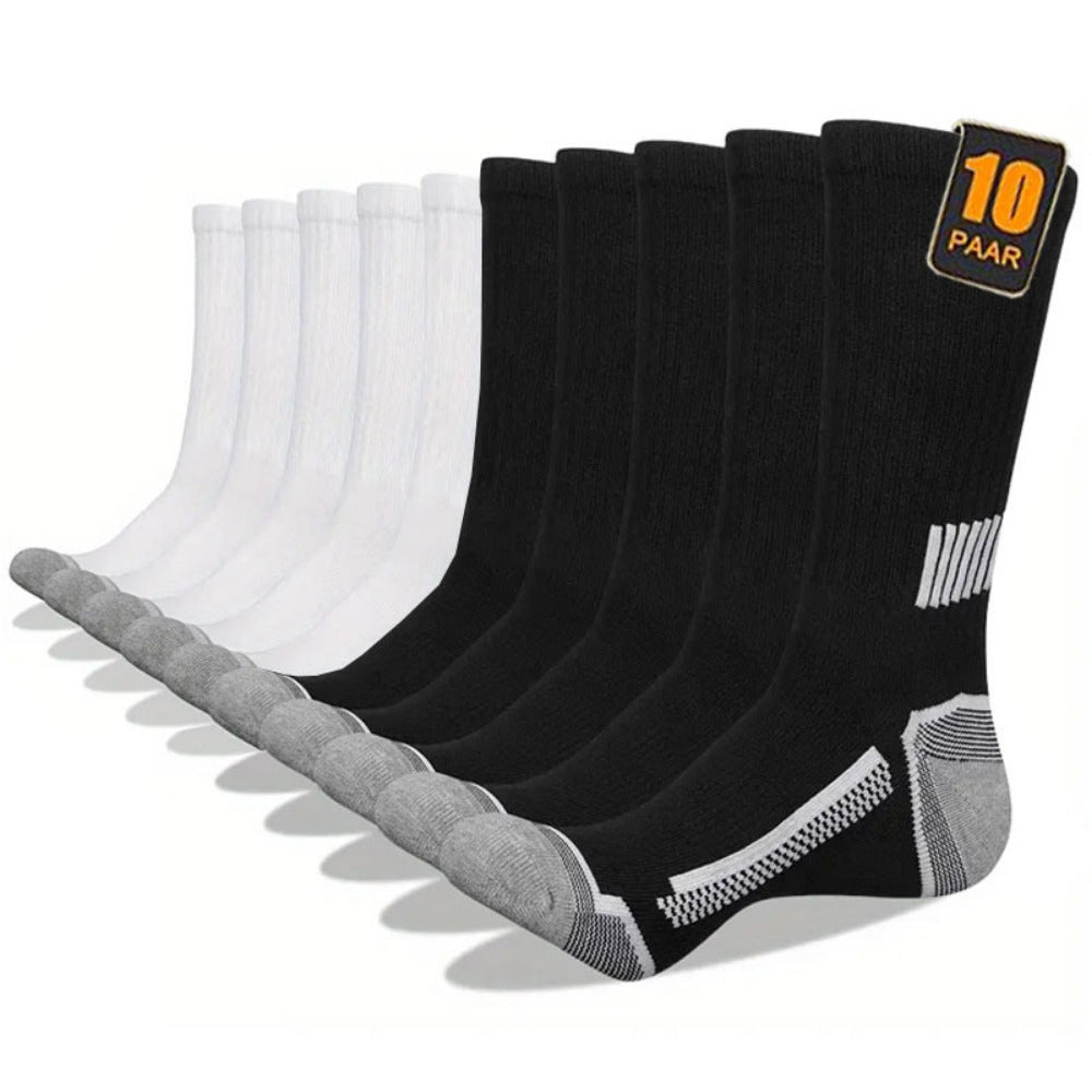 Men's Athletic Socks - 10-Pair Pack