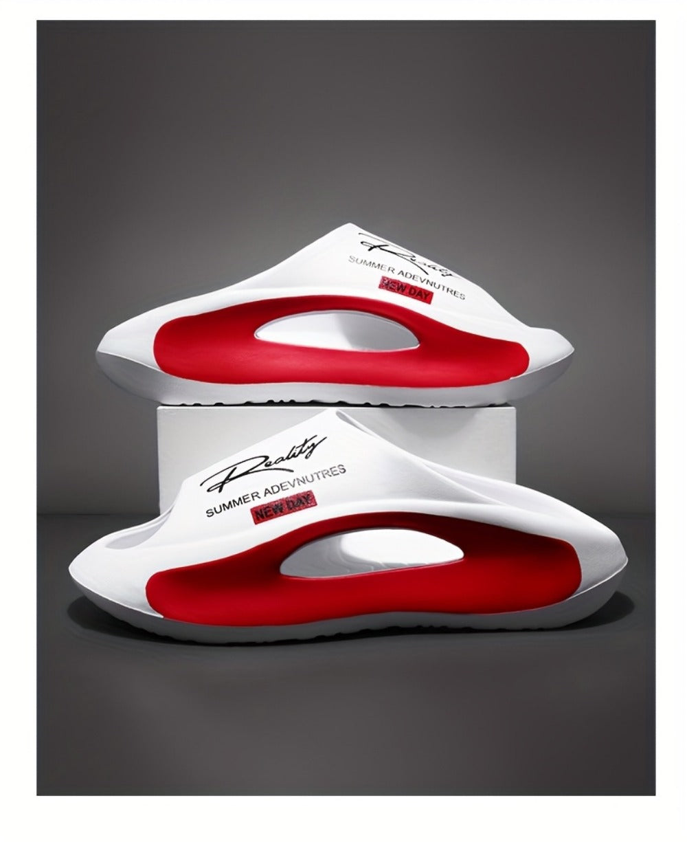 Men's Slides - Thick Sole & Open-Toe Comfort 473317