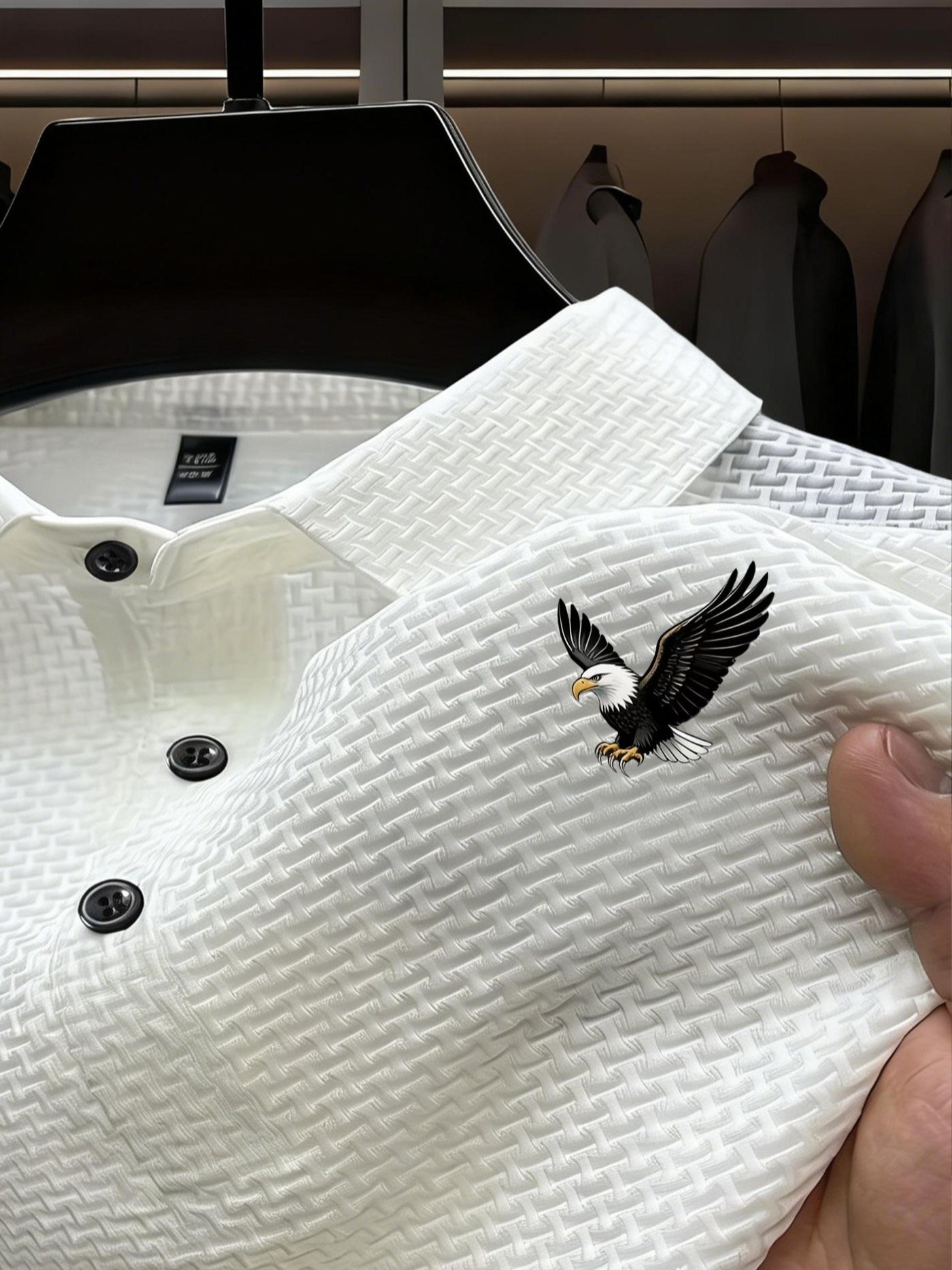 Men's Black Short-Sleeve Shirt - product view 1