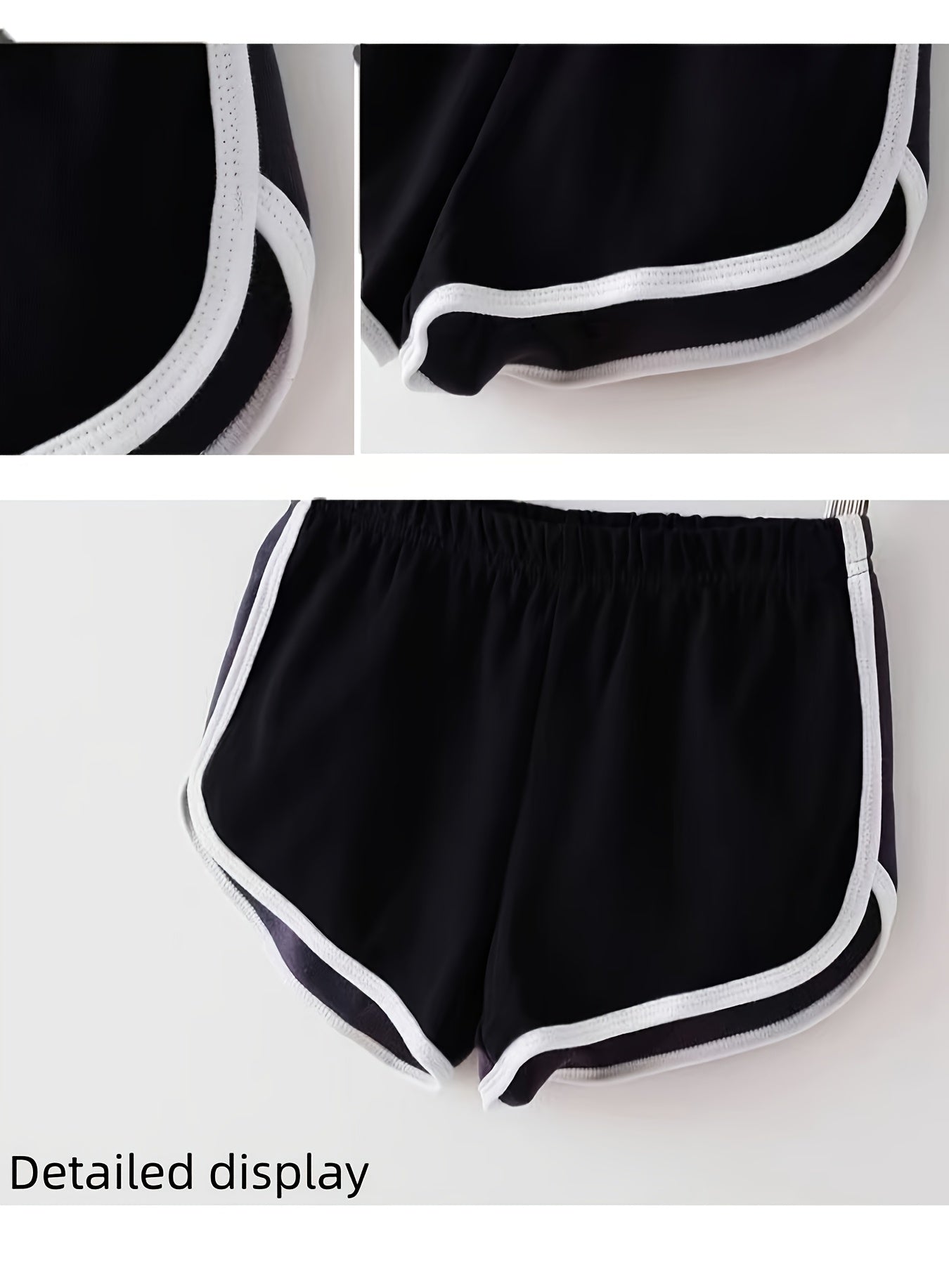 Women's 4 Packs Of Mixed Colors Polyester Striped Shorts - product view 3