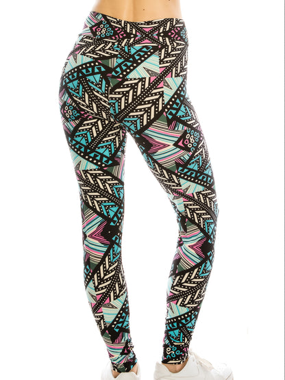 The Leggings Women's Fashion Printed Fashion Leggings Regular Workout