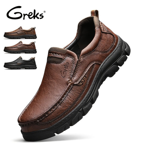 GREKS Loafers Slip On Loafer Casual Walking Shoes Comfortable for Work Office Dress Outdoor