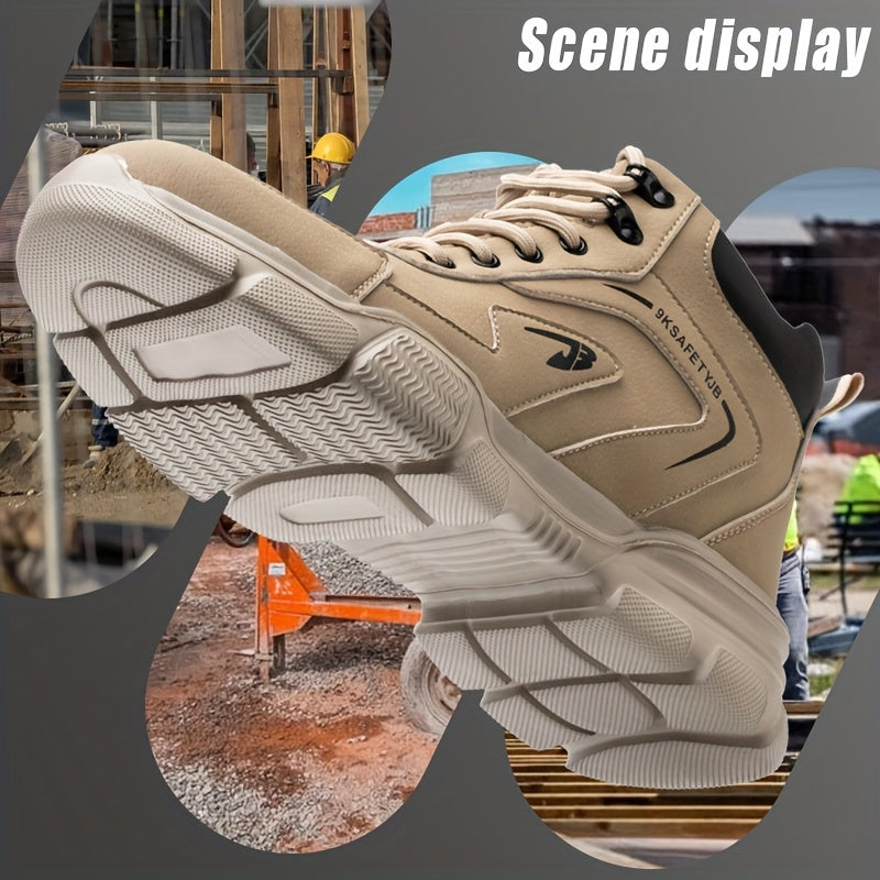 Steel Toe Shoes Puncture Proof Work Shoes Boots, Industrial And Construction Site