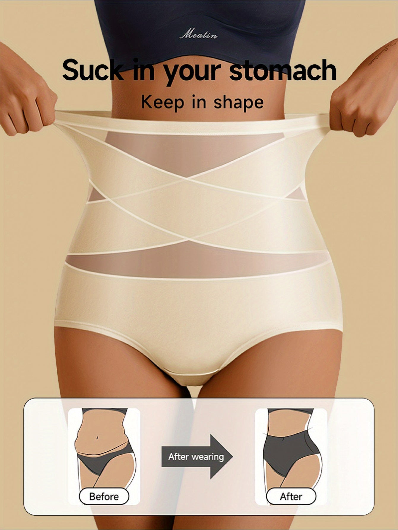 4pcs High Waist Shaping Underwear for Women - Tummy Control, Butt Lifter, Seamless& Stretchy Panties