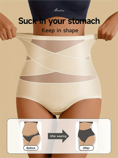 4pcs High Waist Shaping Underwear for Women - Tummy Control, Butt Lifter, Seamless& Stretchy Panties