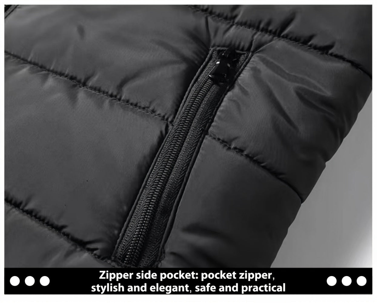 Men's Stand Collar Zip Vest - Zipper Pockets and Warm Layering