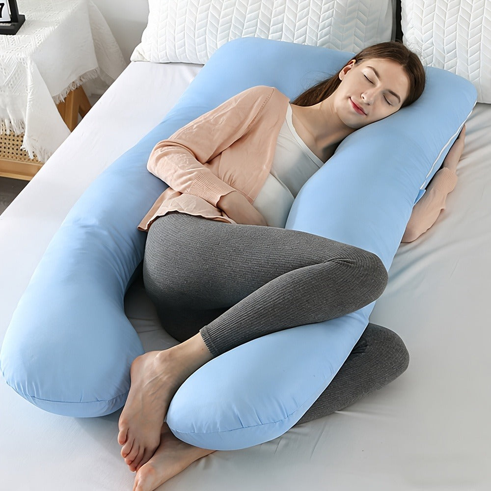 U-Shaped Pregnancy Pillow - 47-Inch Full-Body Support