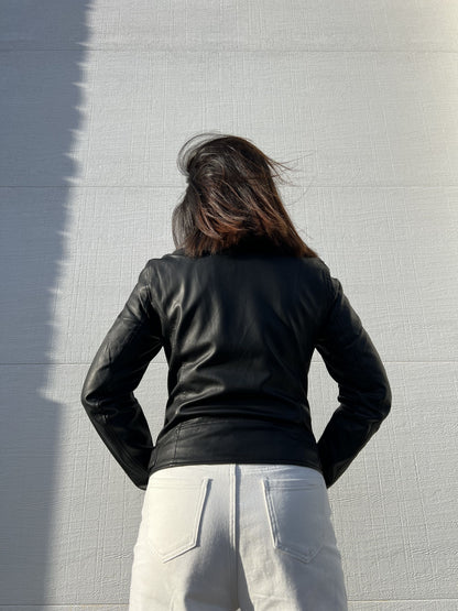 Women’s Faux Leather Moto Jacket – Chic, Edgy & Timeless