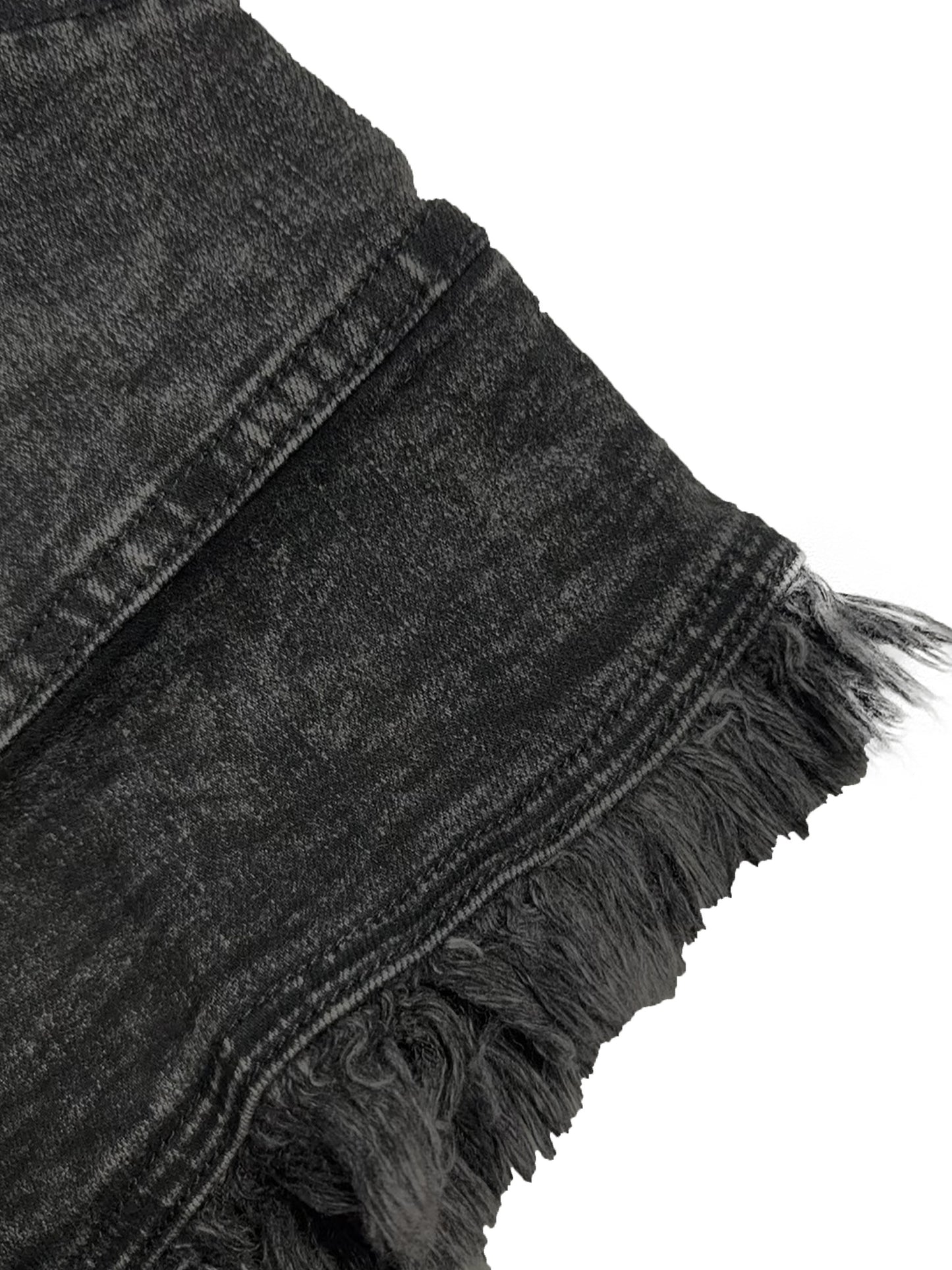 Women'S Casual Fashion Drawstring Elastic Waist Denim Shorts with Frayed Hem, Summer Comfort Fit Jean Shorts
