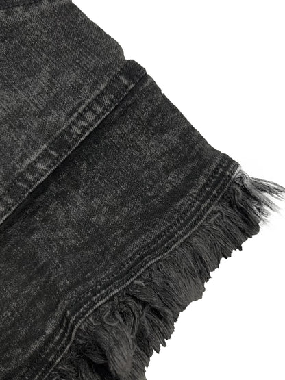 Women'S Casual Fashion Drawstring Elastic Waist Denim Shorts with Frayed Hem, Summer Comfort Fit Jean Shorts