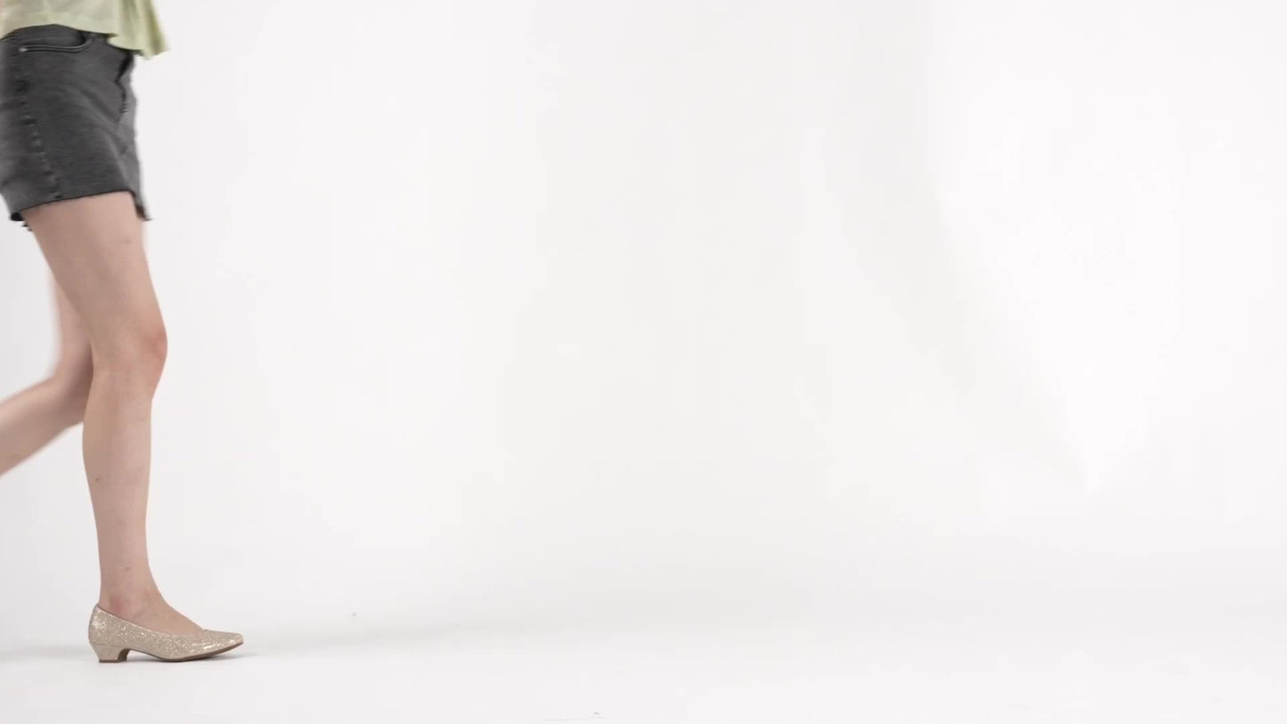 Women's Low Chunky Heel Pump Shoes, Women Shoes