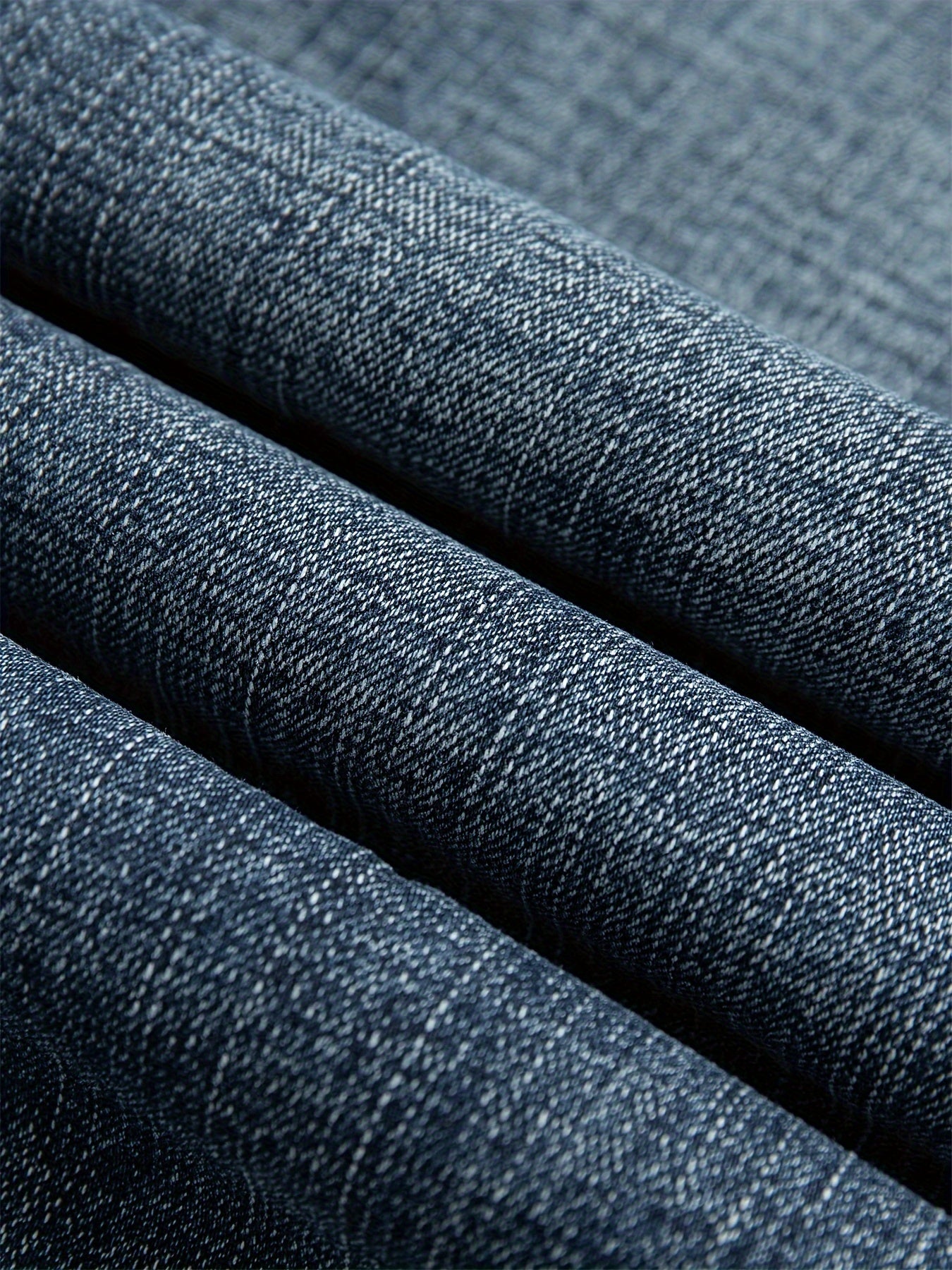 Men's Warm Fleece Stretch Jeans, Loose Casual Fleece Jeans, Straight Mid-waist Fashionable Versatile Jeans, Suitable For Daily, Business, Outdoor