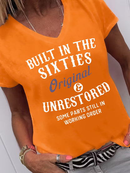 Dark Gray Polyester Printed V-Neck T-Shirt - product view 2