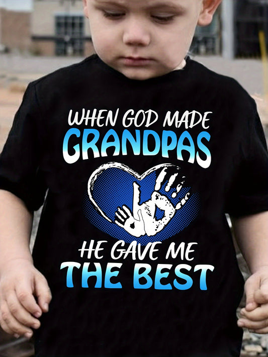 Boys' Best Grandpa T-Shirt - Family Quote – main product image