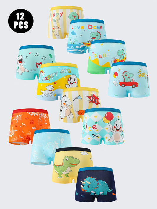 Boys' Boxer Briefs - 12-Pack Dinosaur Print – main product image