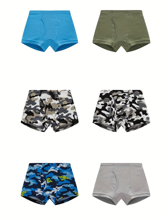 Boys' Boxer Briefs - 6-Pack White Basics – main product image