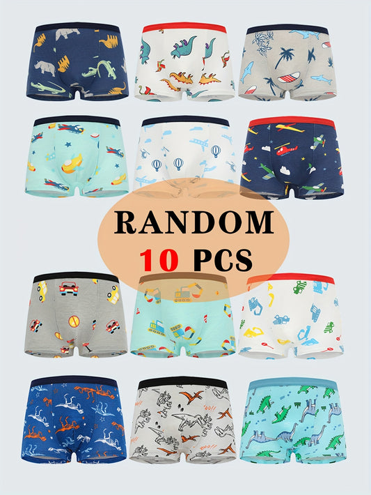 Boys' Briefs - 10-Pack Assorted Cartoon Print – main product image