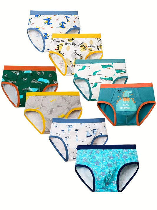 Boys' Briefs - 8-Pack Ocean Animal Print – main product image