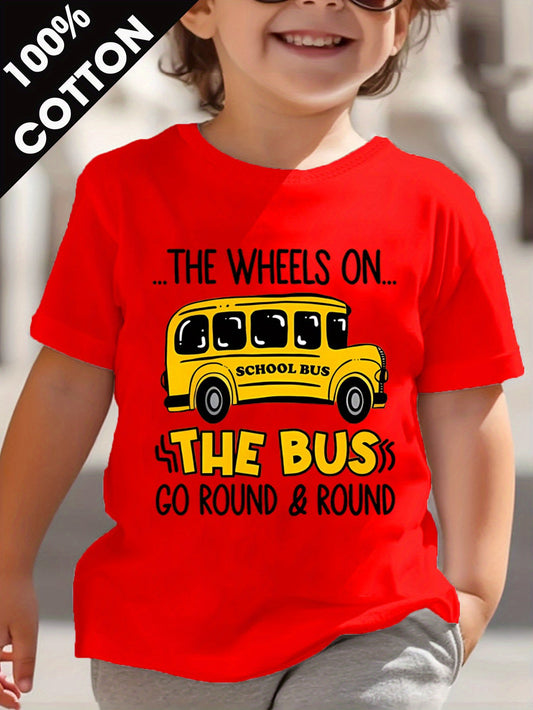 Boys' Cartoon T-Shirt - Short Sleeve Summer – main product image