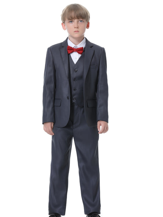Boys' Casual Outfit Set – Blue / Khaki – Blue option – main product image