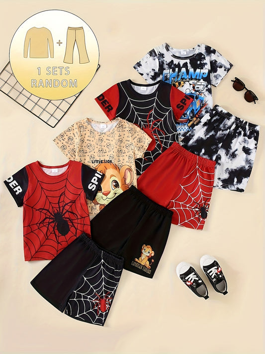 Boys' Casual Outfit Set - Short Sleeve Fall – main product image