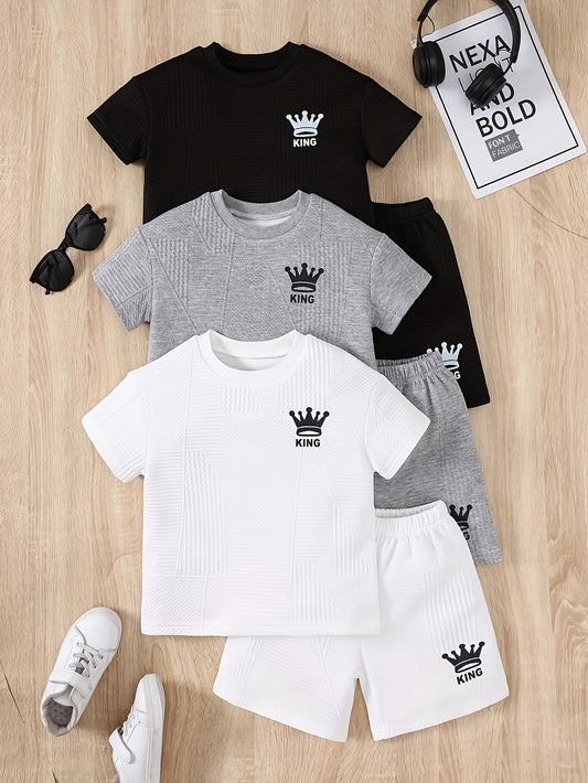 Boys' Casual Outfit Set - Short Sleeve Spring – main product image
