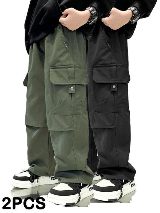 Boys' Casual Pants – Sizes 5-6Y–14-15Y – green option – main product image