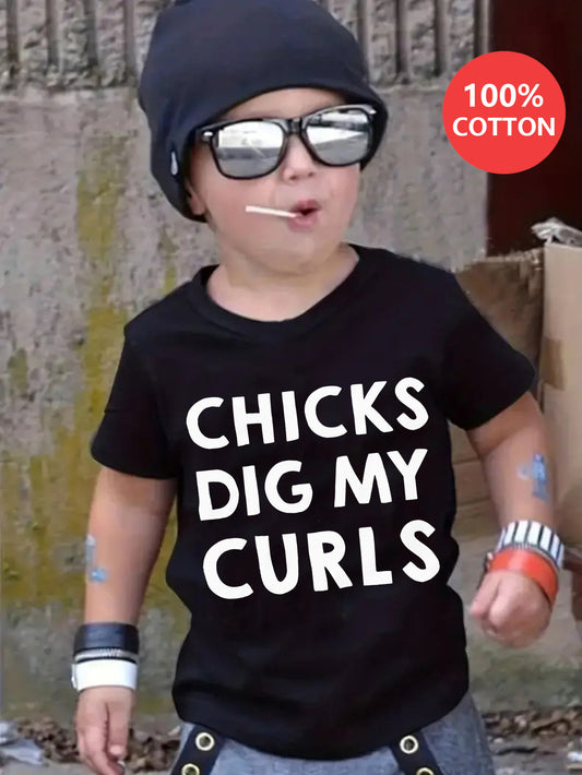Boys' Casual T-Shirt - Short Sleeve 7413 – Black option – main product image