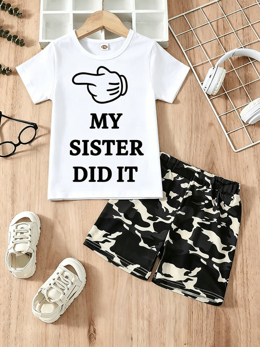 Boys' Gesture Graphic T-Shirt - Short Sleeve – Black option – main product image