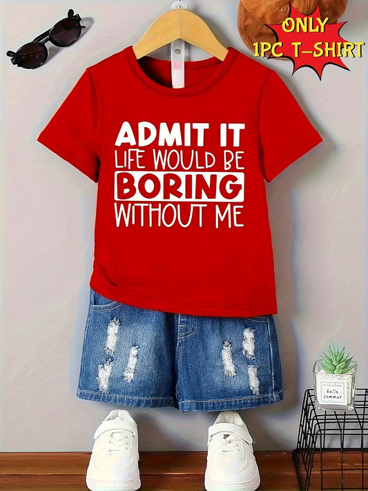 Boys' Life Without Me T-Shirt - Funny Quote – main product image