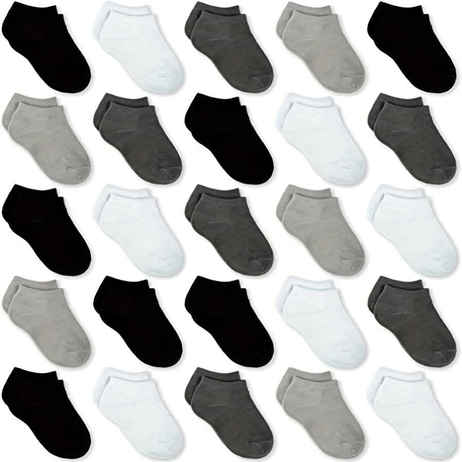 Kids' Solid Color Baby & Kids Socks - 25-Pair Pack