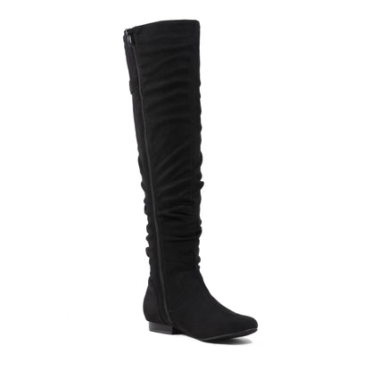 DREAM PAIRS Women's Suede Over The Knee Thigh High Winter Boots, Women shoes, comfortable Walkable Style shoes for women, over-the-knee boots for women, Knee length Autumn Winter Boots