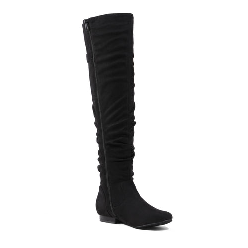 DREAM PAIRS Women's Suede Over The Knee Thigh High Winter Boots, Women shoes, comfortable Walkable Style shoes for women, over-the-knee boots for women, Knee length Autumn Winter Boots