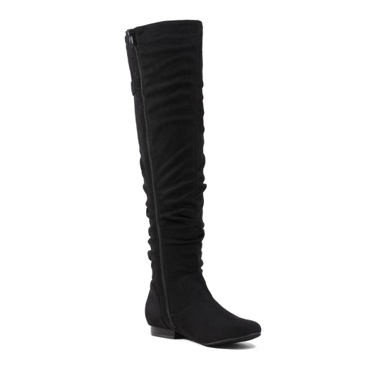 DREAM PAIRS Women's Suede Over The Knee Thigh High Winter Boots, Women shoes, comfortable Walkable Style shoes for women, over-the-knee boots for women, Knee length Autumn Winter Boots